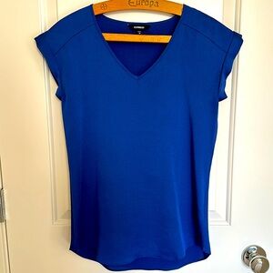 Royal blue professional blouse by Express, perfect condition